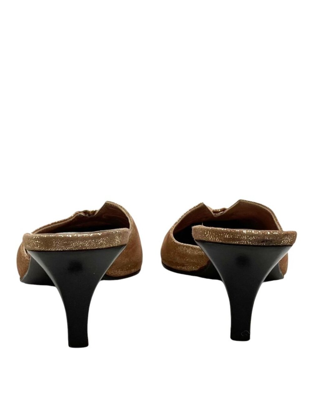 Les Tropeziennes Mules 38 8 Metallic Shimmer Y2K Coquette Made in Italy Corpcore - Picture 7 of 10